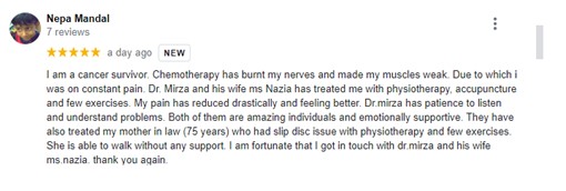 Ismail Naturopathy Testimonial